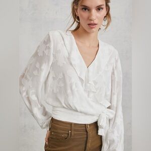Anthropologie Wrap Blouse